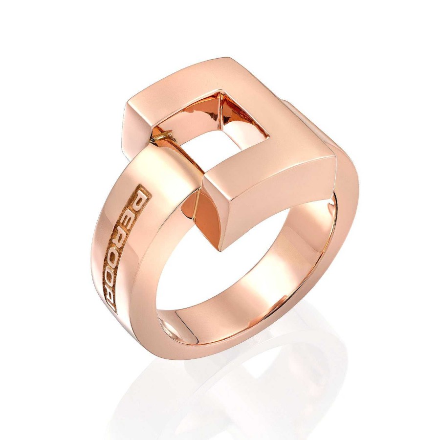 Sortija Cubic | Sortija De Oro Rosa