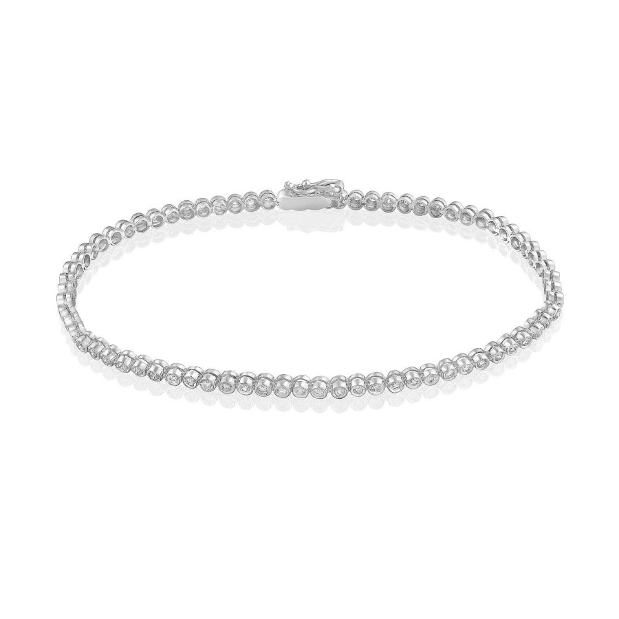 Pulsera Emperatriz | Pulsera De Oro Blanco