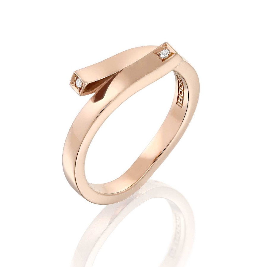 Sortija Cubic | Sortija De Oro Rosa