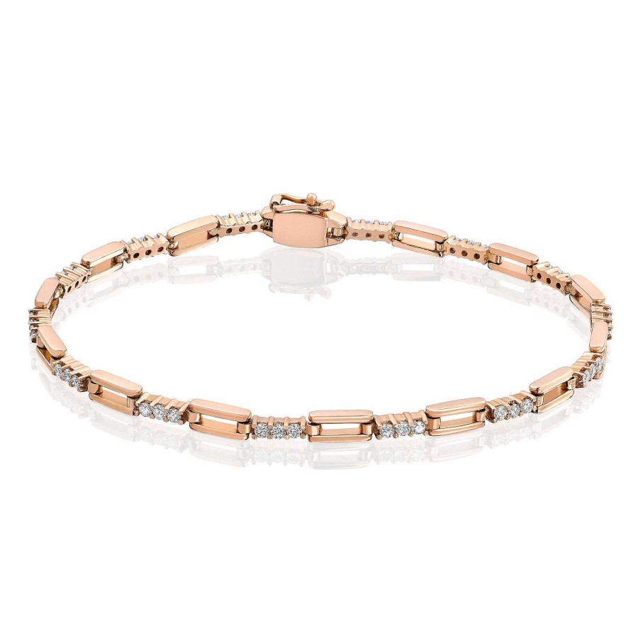 Pulsera Cisne | Pulsera De Oro Rosa