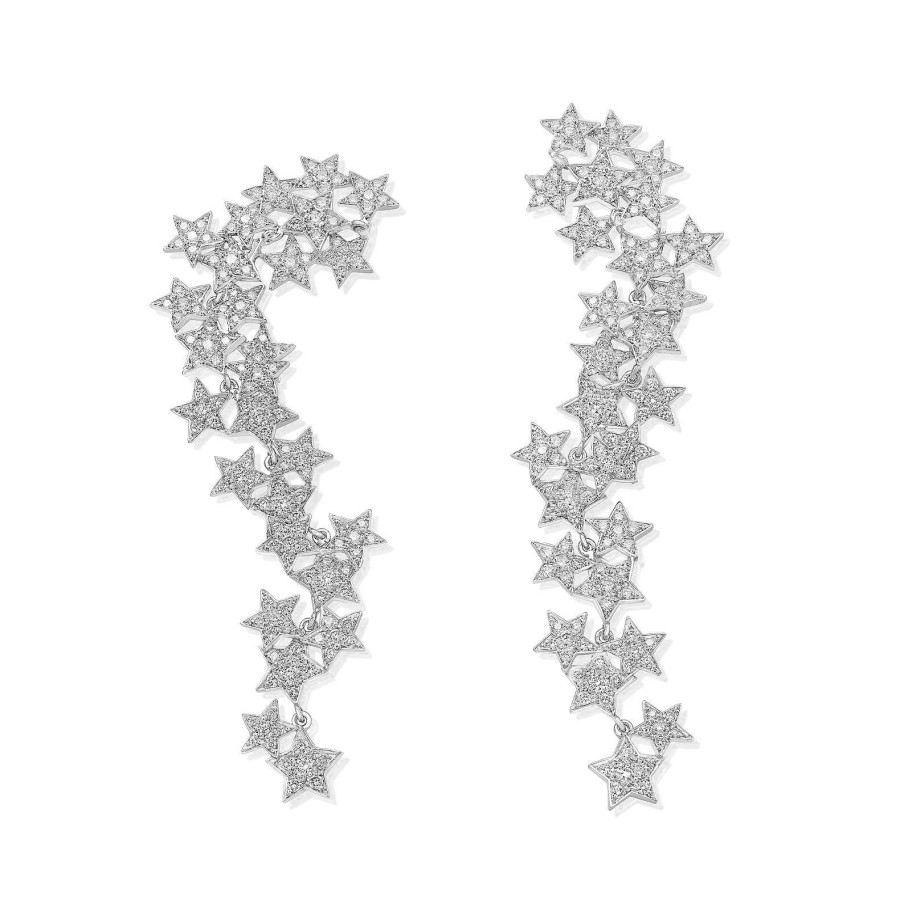 Pendientes Universo | Pendientes Oro Blanco