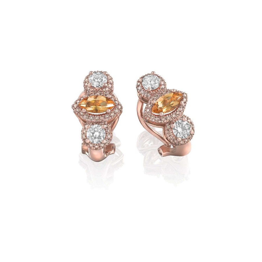 Pendientes Emperatriz | Pendientes Oro Rosa