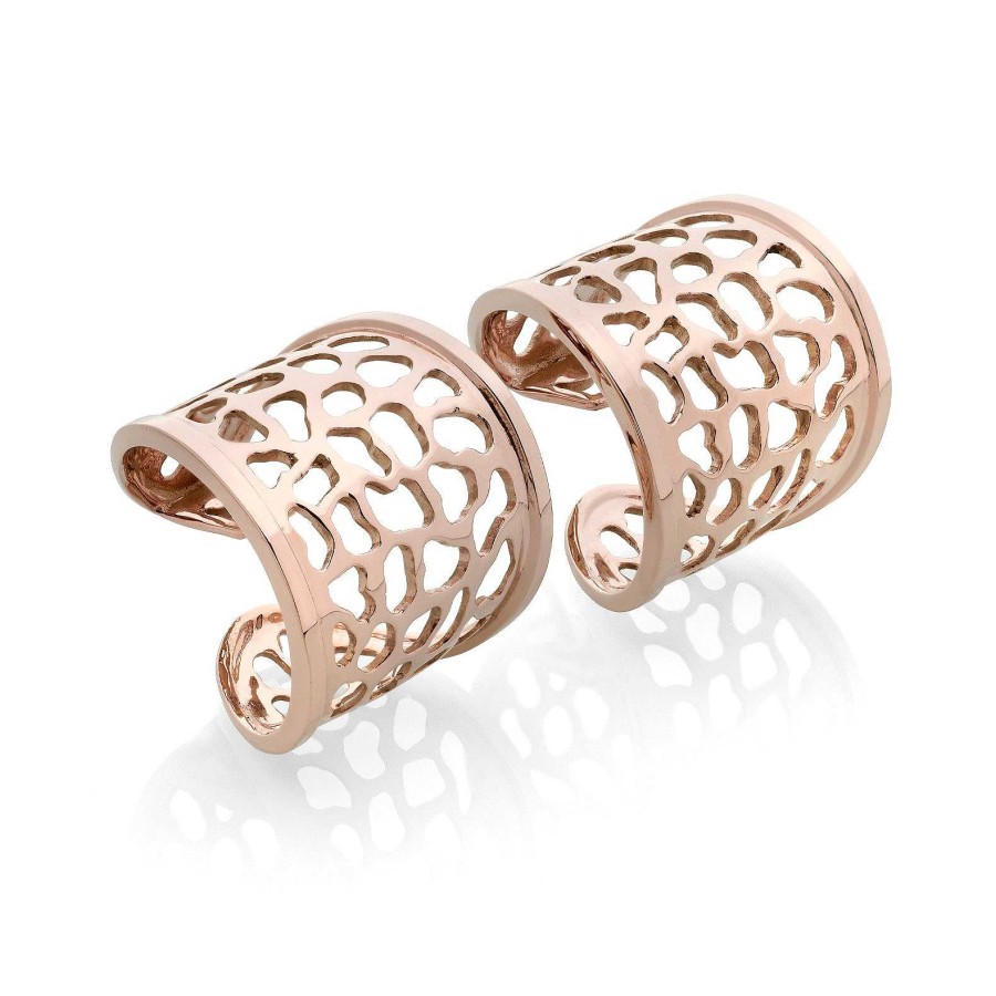 Pendientes Safari | Pendientes De Oro Rosa