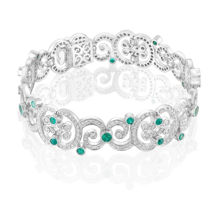 Pulsera Cisne | Pulsera De Oro Blanco