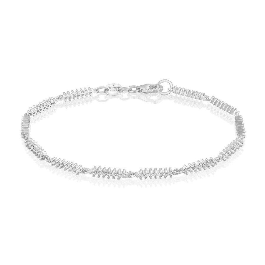 Pulsera Emperatriz | Pulsera De Oro Blanco