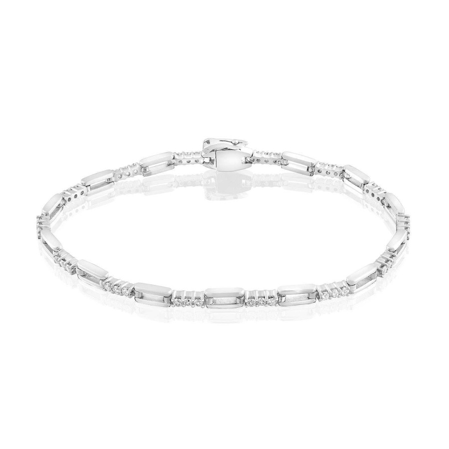 Pulsera Cisne | Pulsera De Oro Blanco