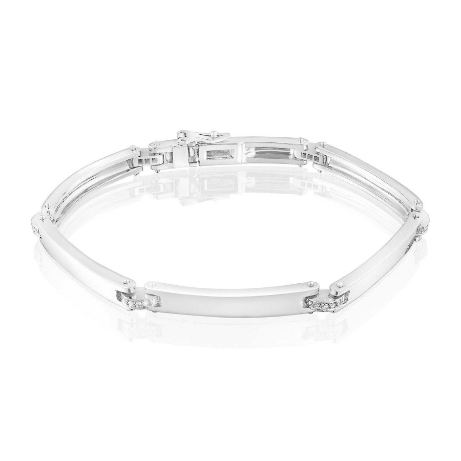 Pulsera Cisne | Pulsera De Oro Blanco